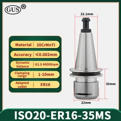 1pcs ISO20 ISO25 ER16 ER20 Tool Holder Collet Chuck 40,000RPM ISO High Speed Spindle CNC Engraving Machine Lathe Milling Parts