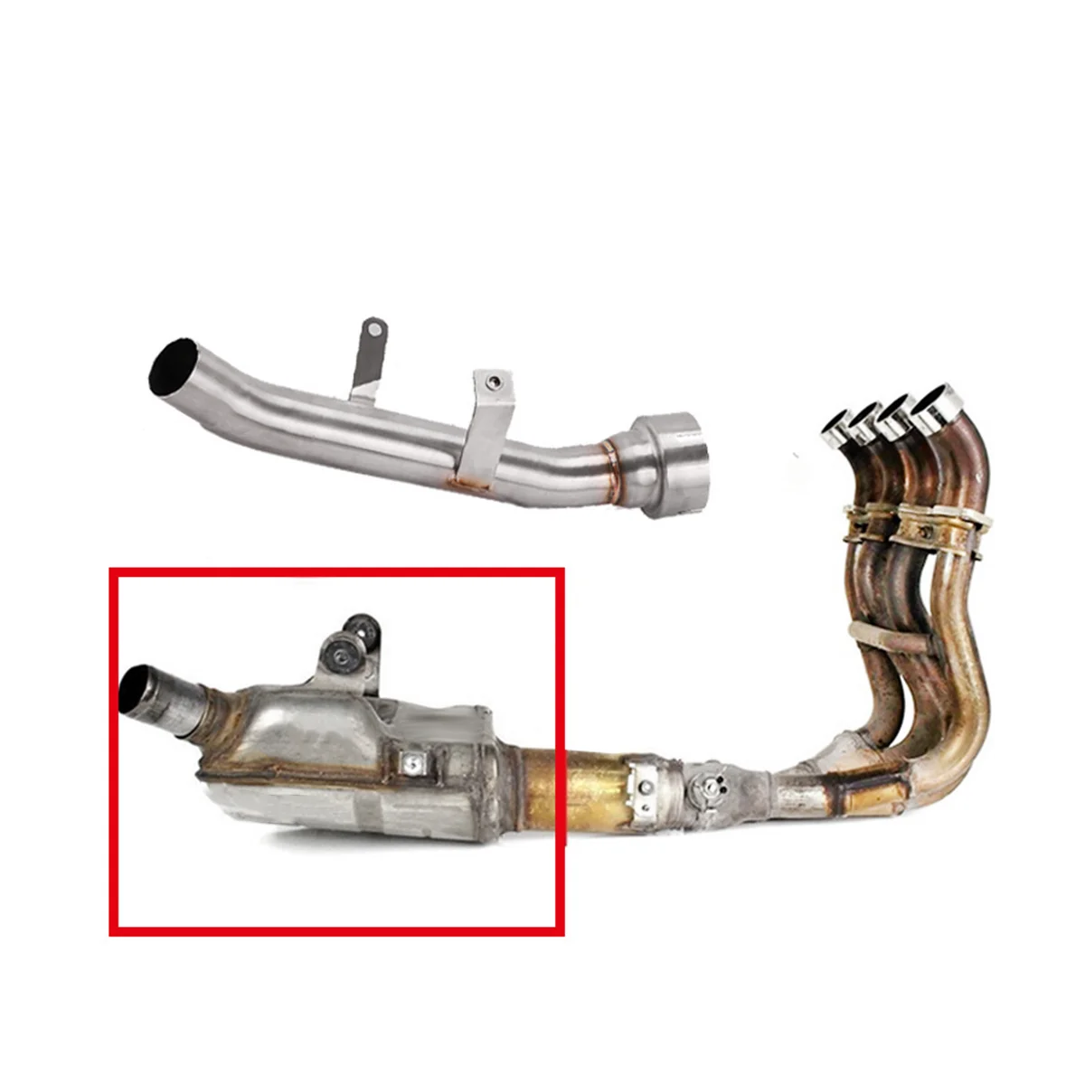 Tri-Catalytic Exhaust Pipe Motorbike Supplies for Suzuki GSXS1000 2015 2016 2017 2018