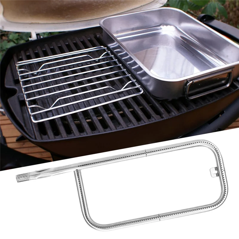 

【Ценная цена!】Для Weber Q200/Q220/Q2000/Q2200, совместимая с сталью 60041 304, 20,5-дюймовая запасная часть горелки для гриля