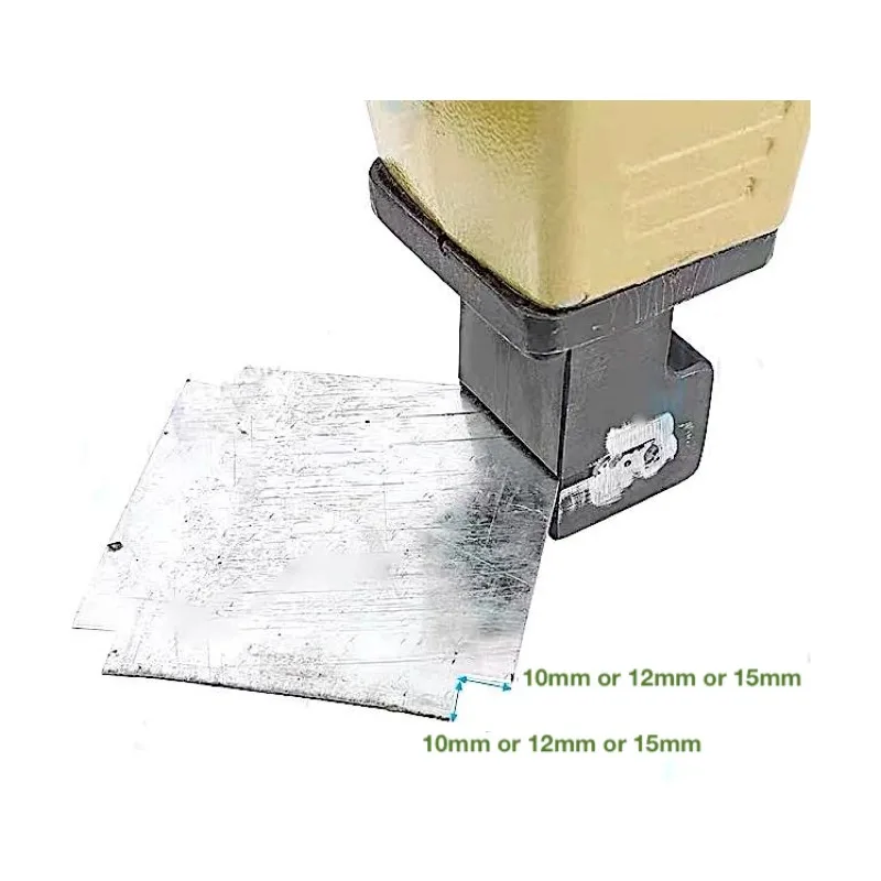 Muesca de esquina neumática, muesca cuadrada de 10mm X 10mm, ángulo de 90 grados, cortes de esquina limpios sin rebabas para trabajos de precisión