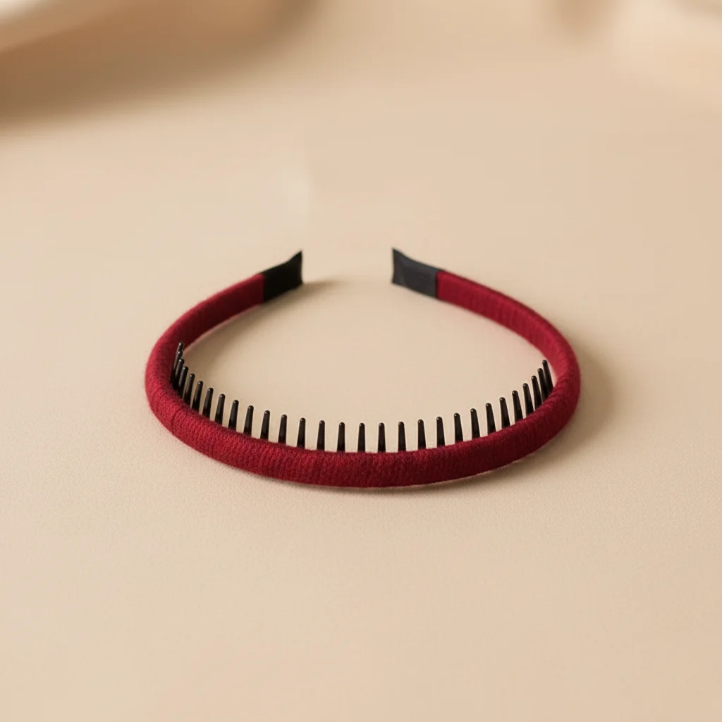 Anti-Slip Hairband Women's Simple Match Makeup Face Mask Press Hair Card Face Washing Hairband Single Color with Teeth Headwear
