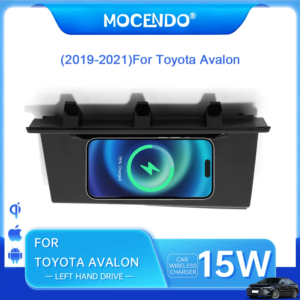 Wireless Charger for Toyota Avalon 2019-2021 Fast Charging Plate Center Console Phone Holder Car Accessory