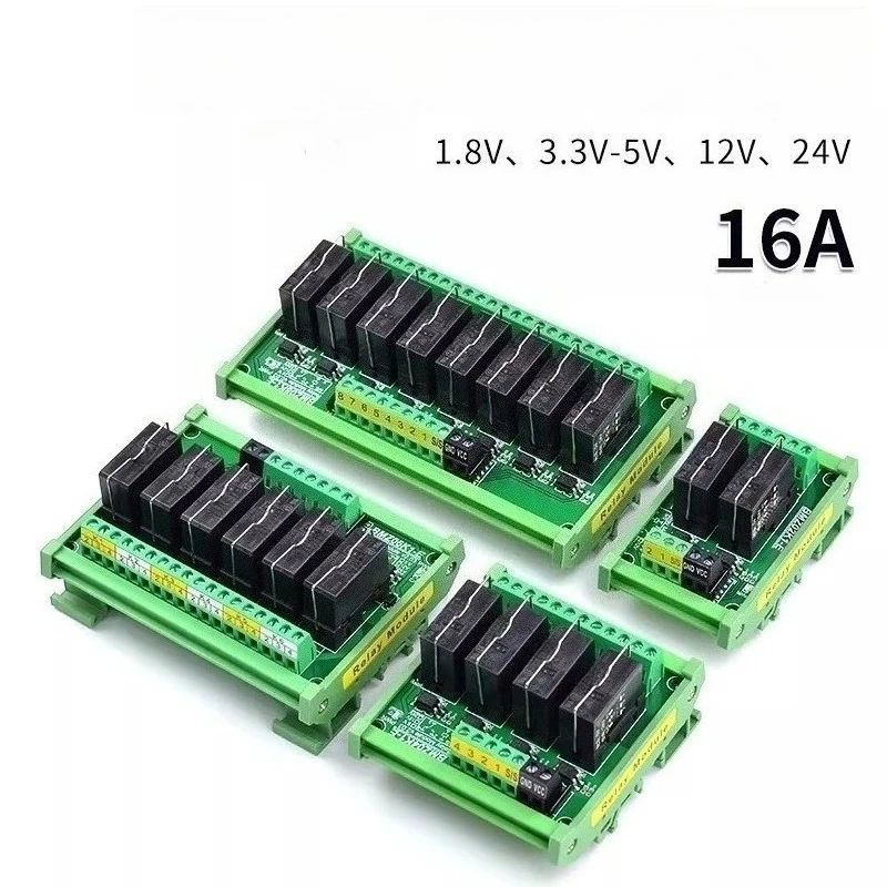 PLC IO Output Signal Amplification Board Optocoupler Isolation Relay Module DC 3.3V 5V for GPIO Microcontroller BMZ-K1-E