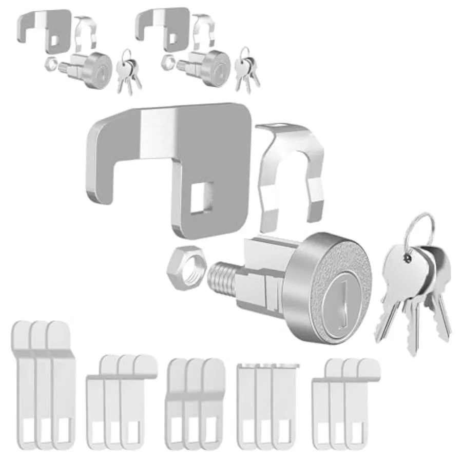 

3 Pack Mailbox Locks with Keys Replacement, Mail Box Lock Heavy-Duty Hook Cam C7120 for C9100/C9200 L1172C National USPS Mailbo