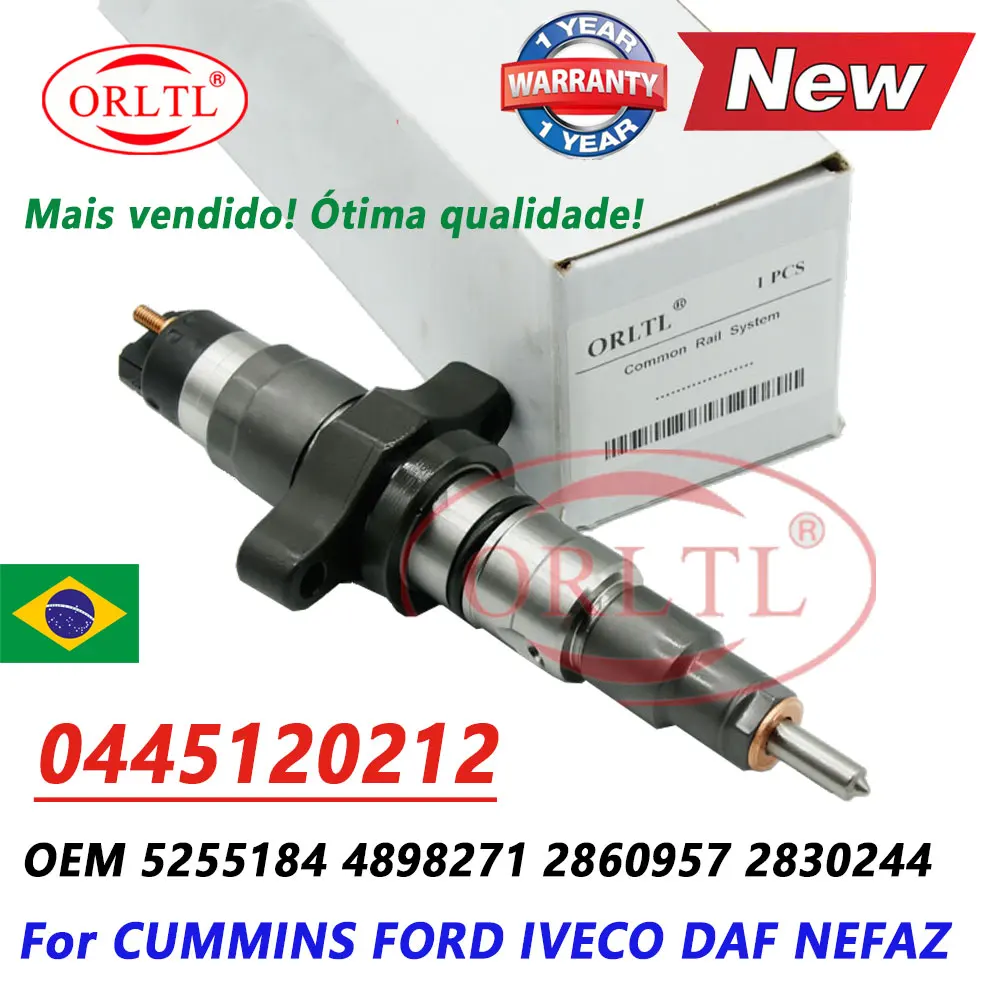 

0445120212 Diesel Injector 0 445 120 212 Fuel Injection Nozzle 0445 120 212 for Cummins FORD 5255184 4898271 2860957 2830244