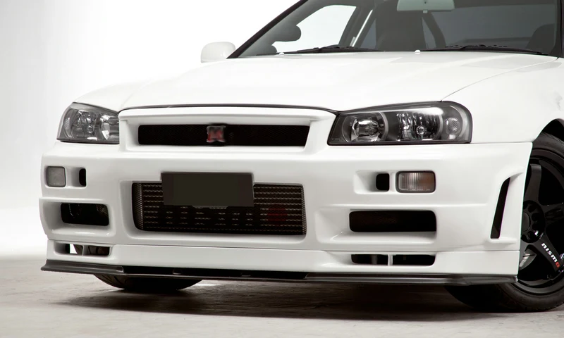 

suitable for Air Vented for Nissan Skyline R34 GTR Nis Front Bumper Lip