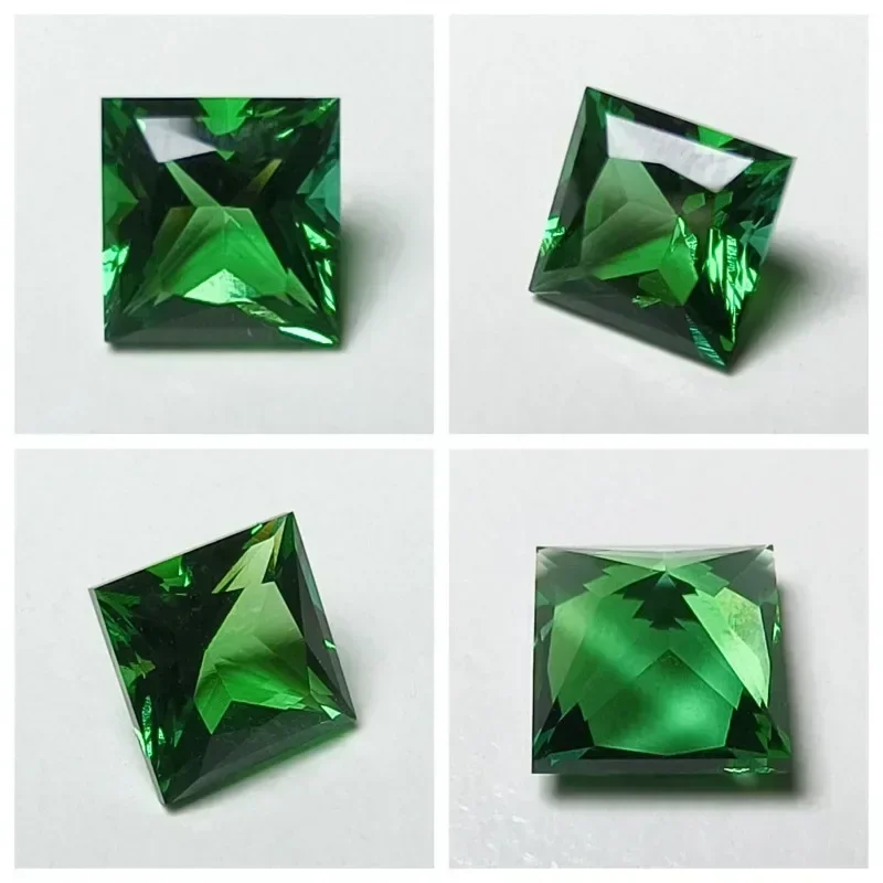 

Lab Grown Zambian Emeralds Hydrothermal Hand Cutting Multiple shapes with Cracks Inclusions Inside Selectable Certificate