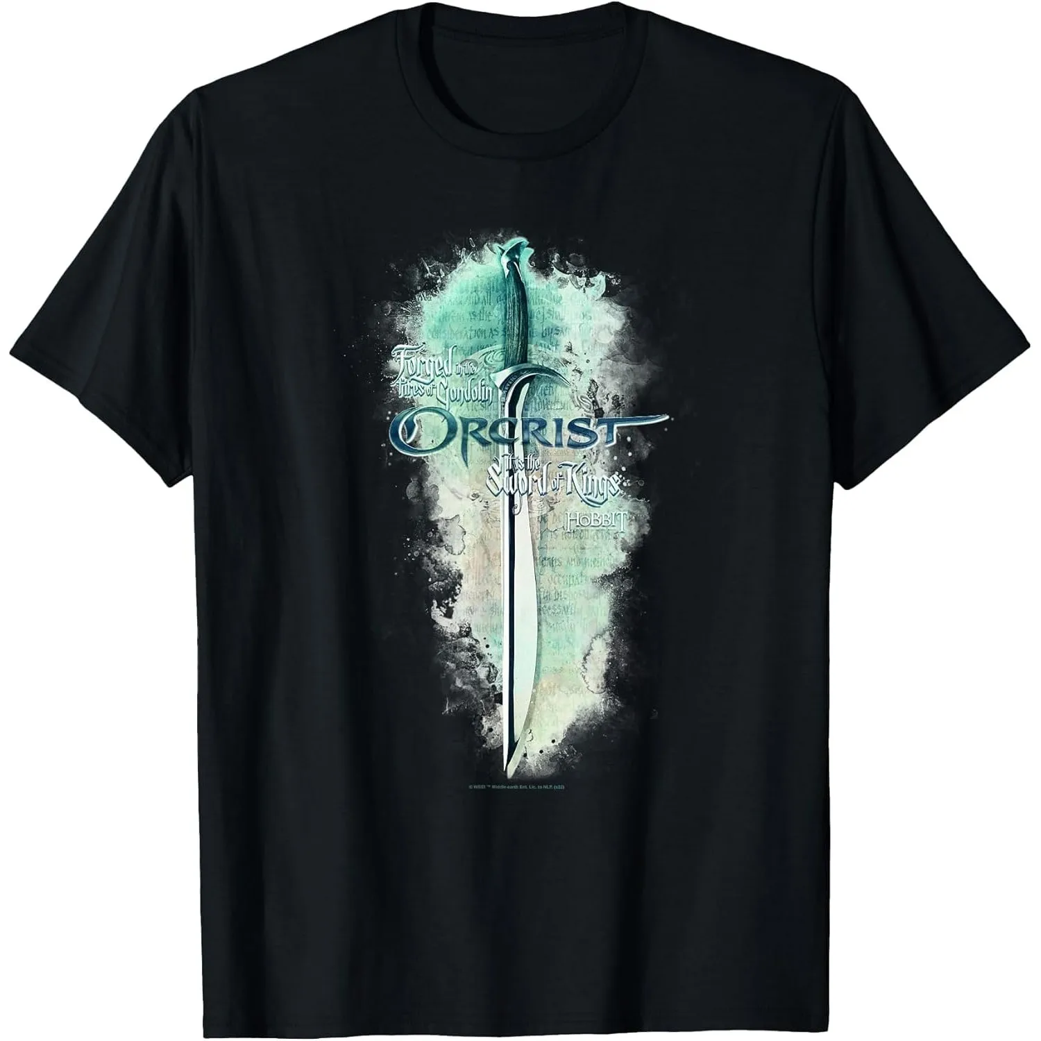 Orcrist Sword The Hobbit Battle of The Five Armies Graphic T-Shirt Men's Cotton Tee