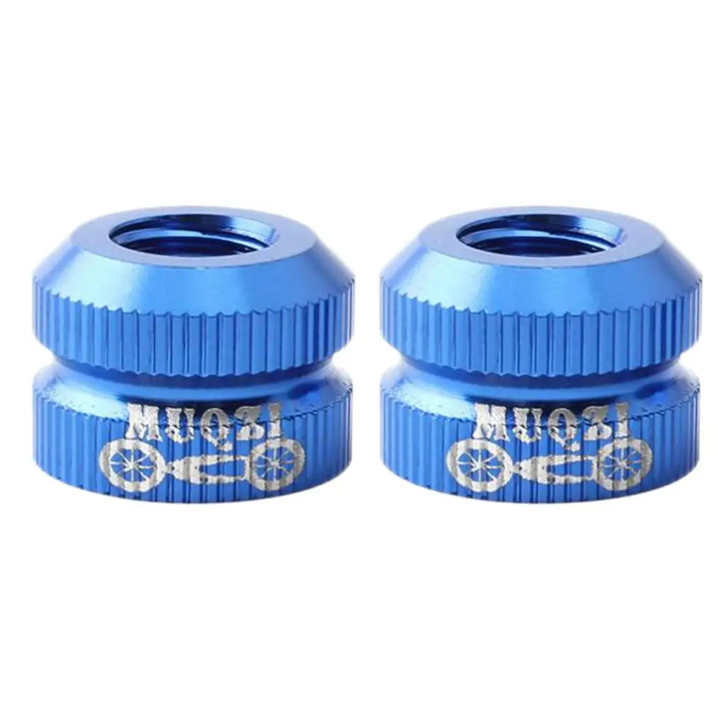 2 Pack Bicyle Inner Tube Valve Nuts with Sealed O ,  Vacuum Tire Presta