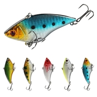 5Pcs VIB Fishing Lure Artificial Hard Baits Sinking Vibration Crankabit Wobbler Good Treble Hooks Tackle