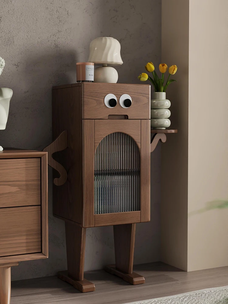

Creative robot side cabinet living room sofa coffee table side cabinet