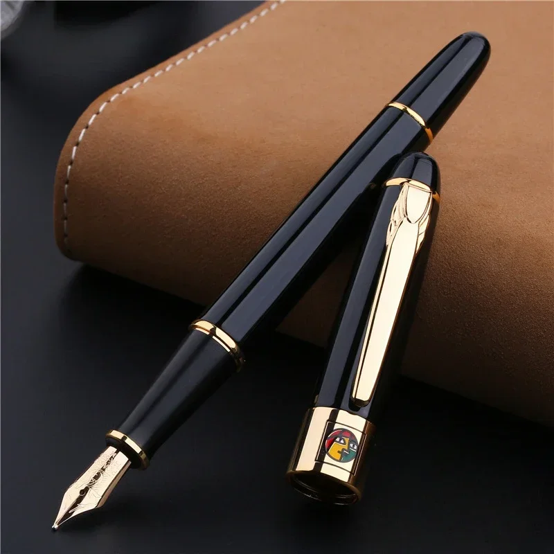 New Pimio 89 Munich Jazz Metal Fountain Pen Iridium Gold Nib with Converter Office F 0.5mm Nib High End Luxury Business Pen Gift