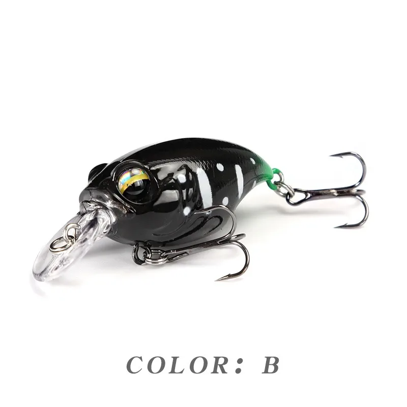 Neue Crankbait-Wobbler-Köder, 38 mm/8 g, 48 mm/11 g, hochwertige Haken, 10 verschiedene Farben, künstlicher Köder, harte Angelkurbeln