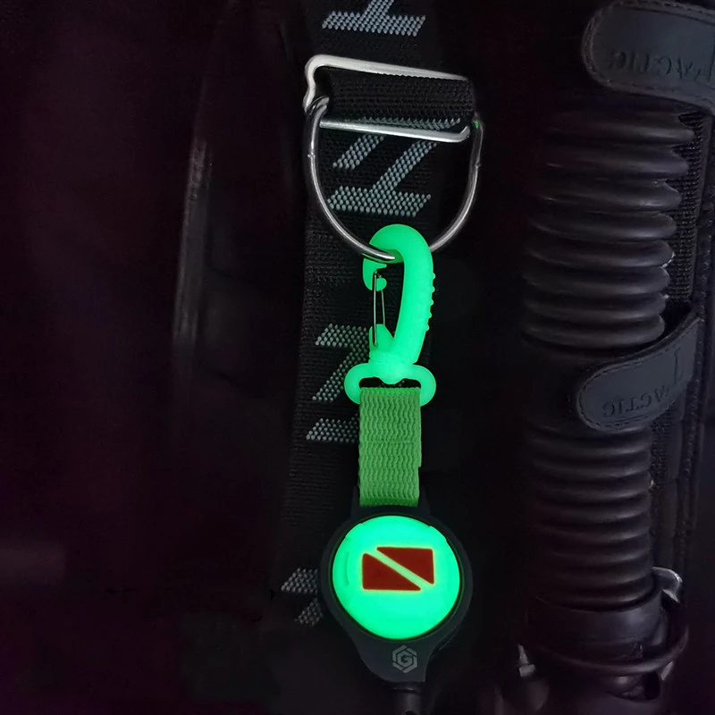 Luminous Diving Retractable Rope Night Diving Marker Camera Flashlight Anti-lost Rope Buckle