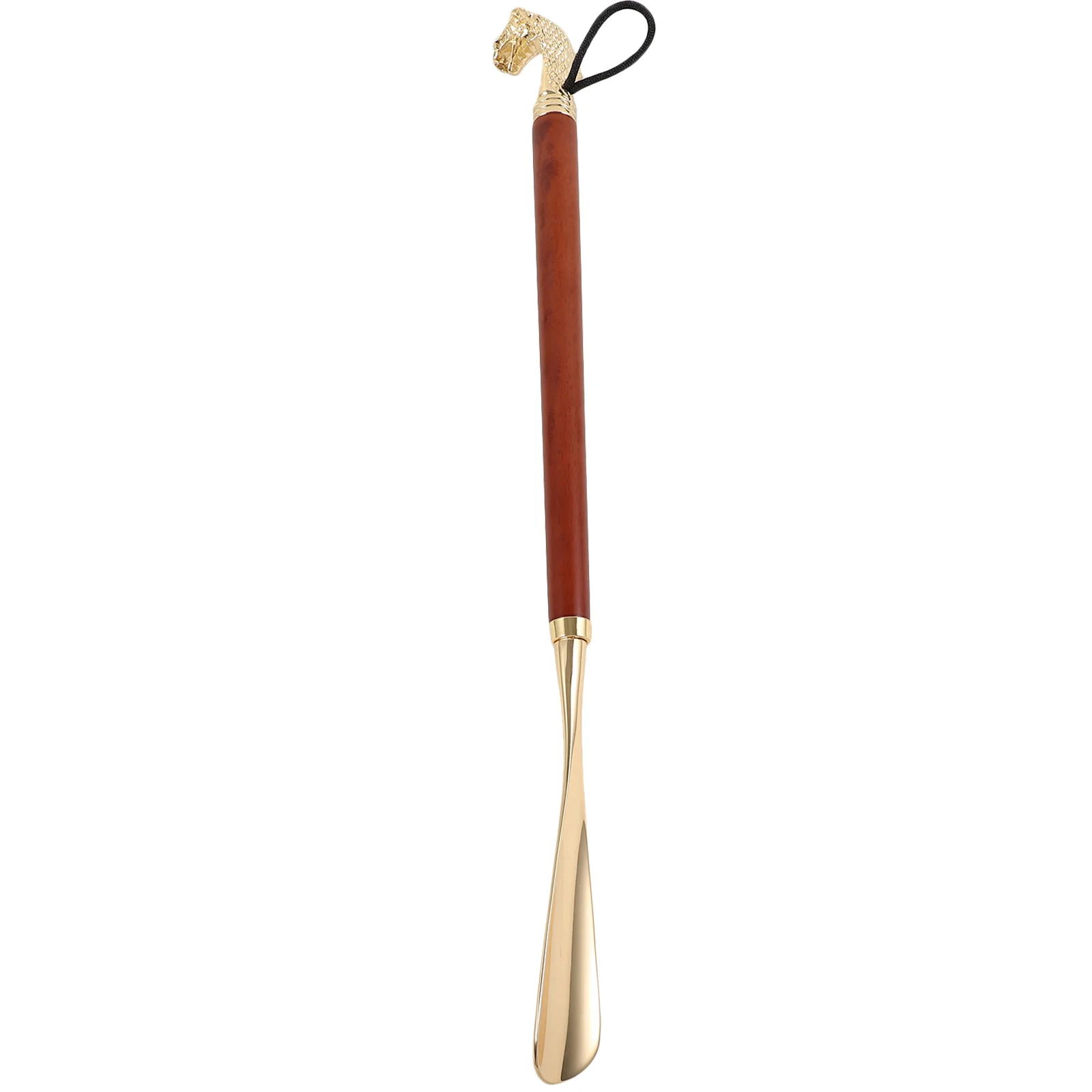 Shoe Horn Extra Long Handle Zinc Alloy Wood Shoehorn For Adults Portable Travel Shoe Helper Home Boot