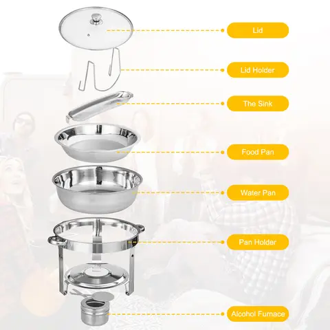 8 best sales बुफे वार्मर सेट - №3