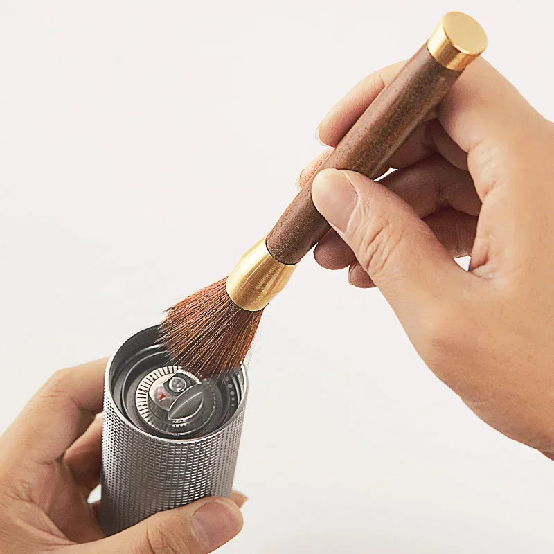 Kaffeemühle Reinigungs bürste Holzgriff Reinigungs bürste Bohnen pulver Staub Espresso bürste Cafe Bar Barista Reinigungs werkzeuge