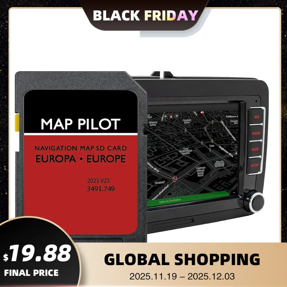 

for Mercedes A/B/C/E/CLA/CLS/GLA/GLK class Vehicle 2023 GPS SD Card Update Europe Map V23 Becker MAP PILOT Navigation