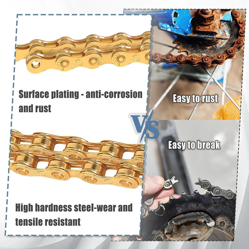 BUCKLOS Bike Chain MTB Road Bike Current Ultralight 12 Speed Bicycle Chain Durable Wear-resisting Corrente 10v Mtb 8/9/10/11/12S