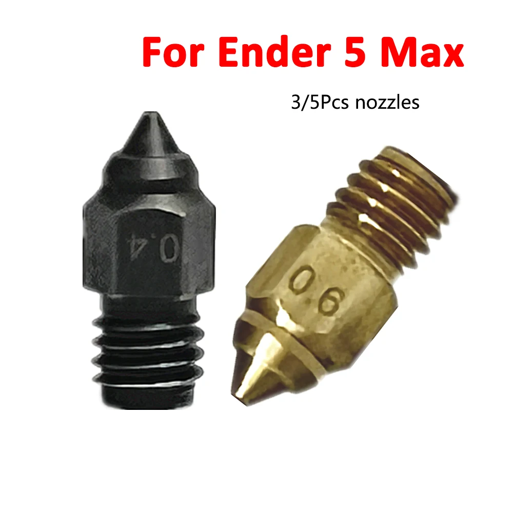 

Nozzle For Ender 5 Max Nozzles 0.4mm 0.6mm 0.8mm Brass Hardened Steel Nozzle for Creality Ender 5 Max Hotend Accessories