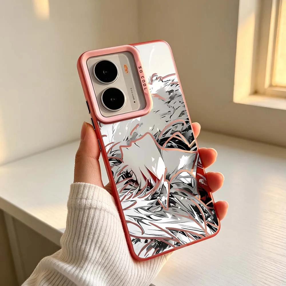 Sesshomaru design For Realme 14X 14 13 12X 12 11X 11 10 9i C67 C75 V60 70 C25Y Pro Colored Silver Phone Case Cover