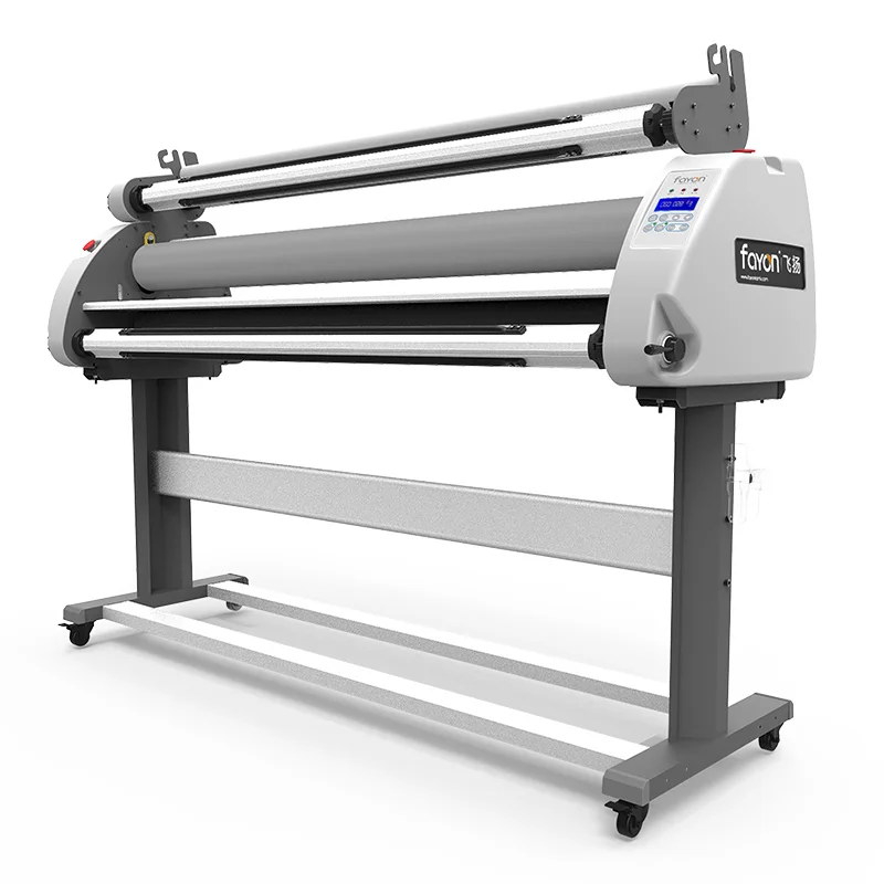 1600Da Fayon 1.6M Automatic Roll Laminator For Vinyl Sticker Pvc 5Ft Paper And Paperless Film Lamination Machine