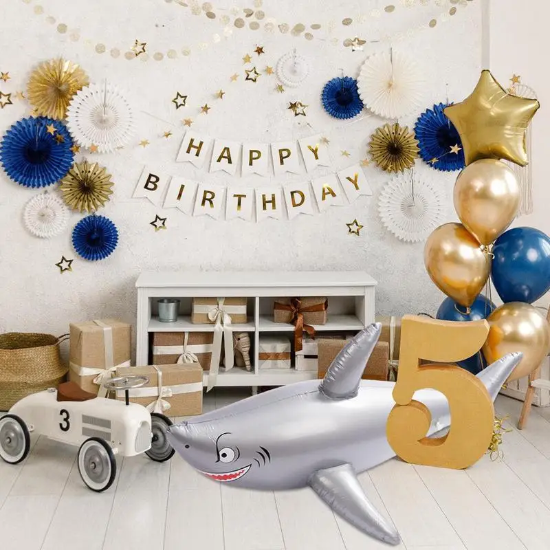 Realistic Inflatable Shark Inflatable Animals Shark Funny Shark Pool Float Stylish Shark Party Decorations Large Blow Up Shark