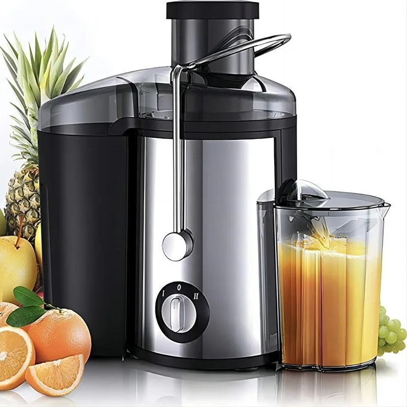 

Multifunctional Juicer Machines with Anti-drip & Anti-slip Function, Home Centrifugal Juicer Whole Fruit and Vegetable,2 Speeds