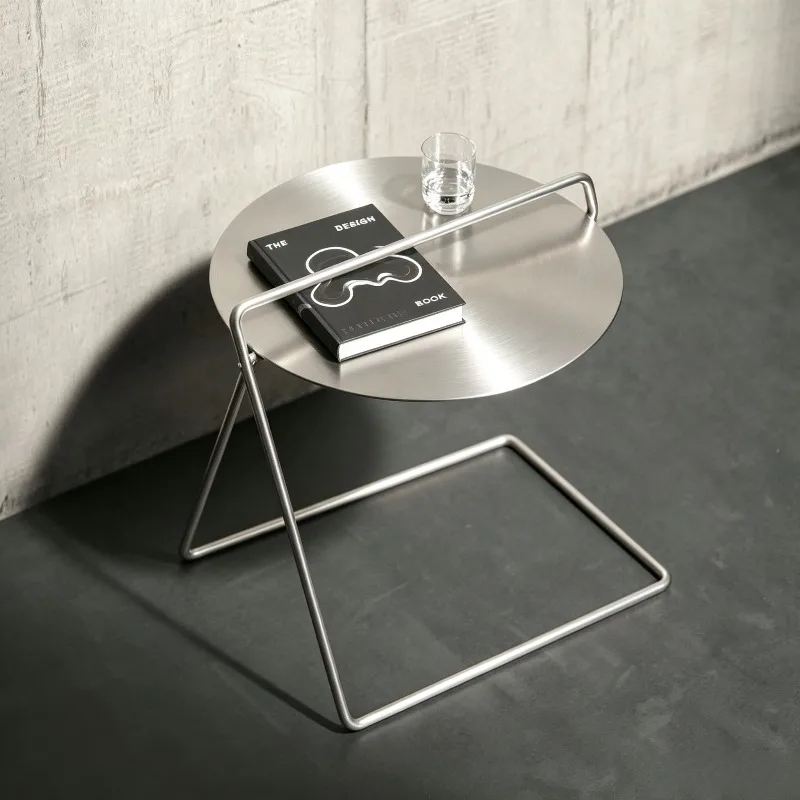 Italian Coffee Tables Minimalist Balcony Side Table Creative Circle Sofa Side Table Decor Coffee Table Room Furniture Ornament