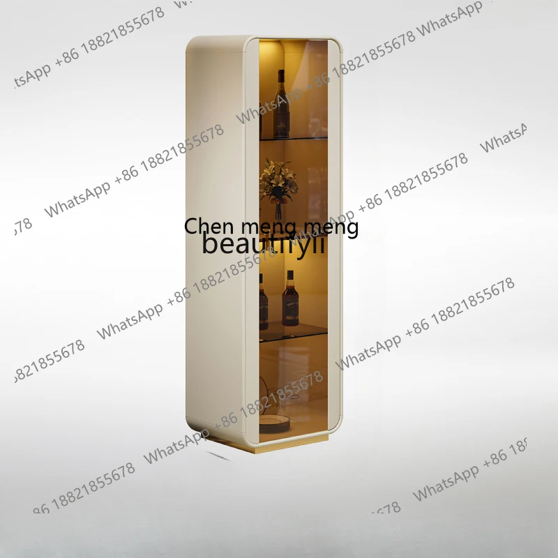 X Light Luxury Wine Cabinet Wall-Mounted Guest Restaurant Storage Porch Cabinet Modern Fashion Double Door High-End Italian