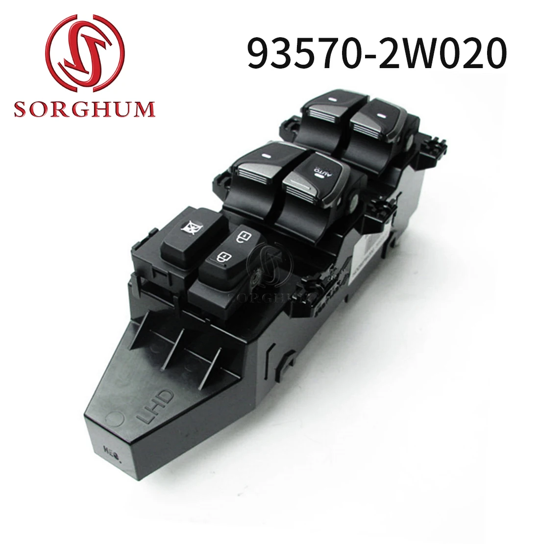 

SORGHUM Левый водитель SORGHUM 93570-2W020 для Hyundai Santa Fe IX45 DM 2013-2015, боковой выключатель стеклоподъемника, кнопка дверного замка 93570-2W000