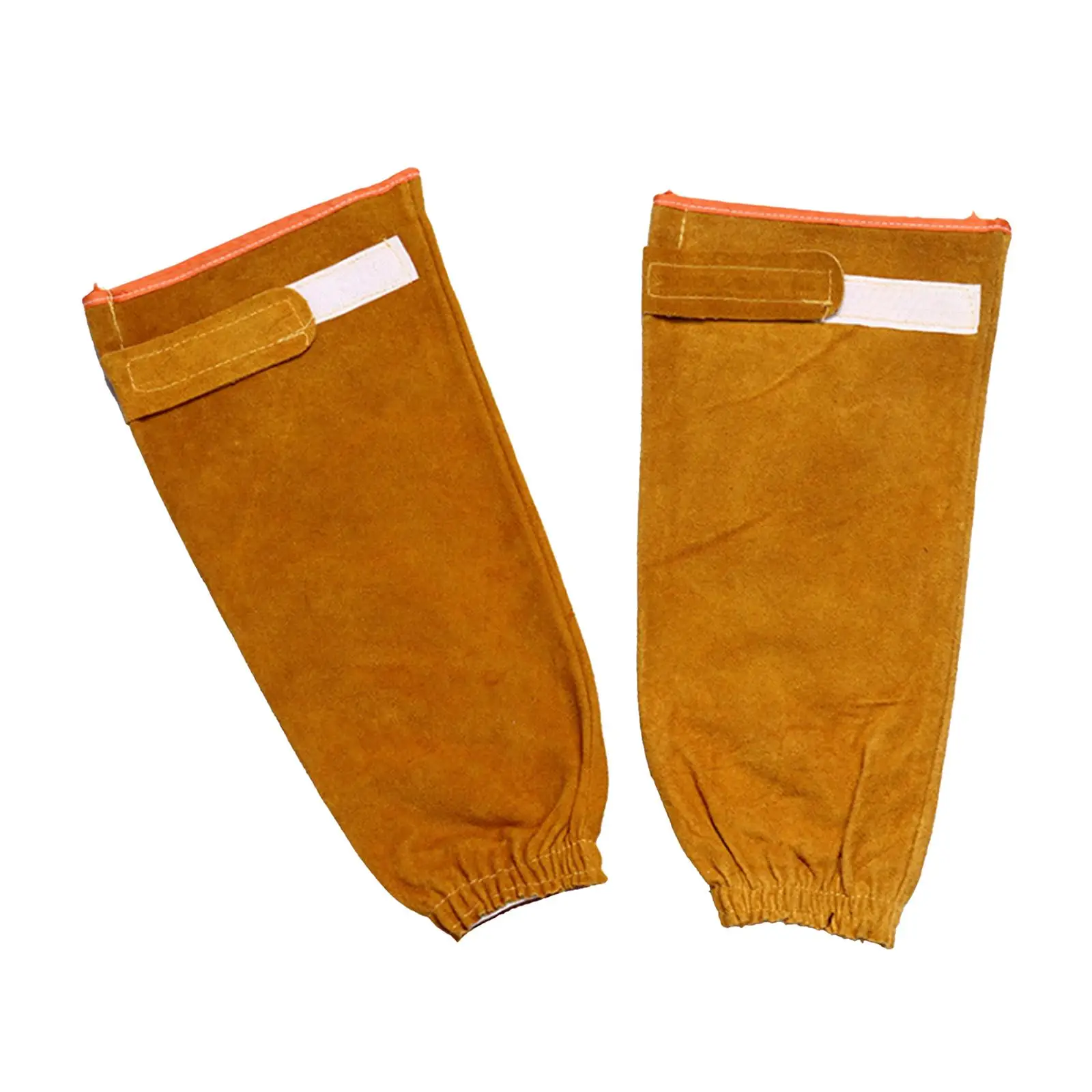 Leather Welding Work Sleeves for Men Women, Heat Resistant Flame Resistant Arm