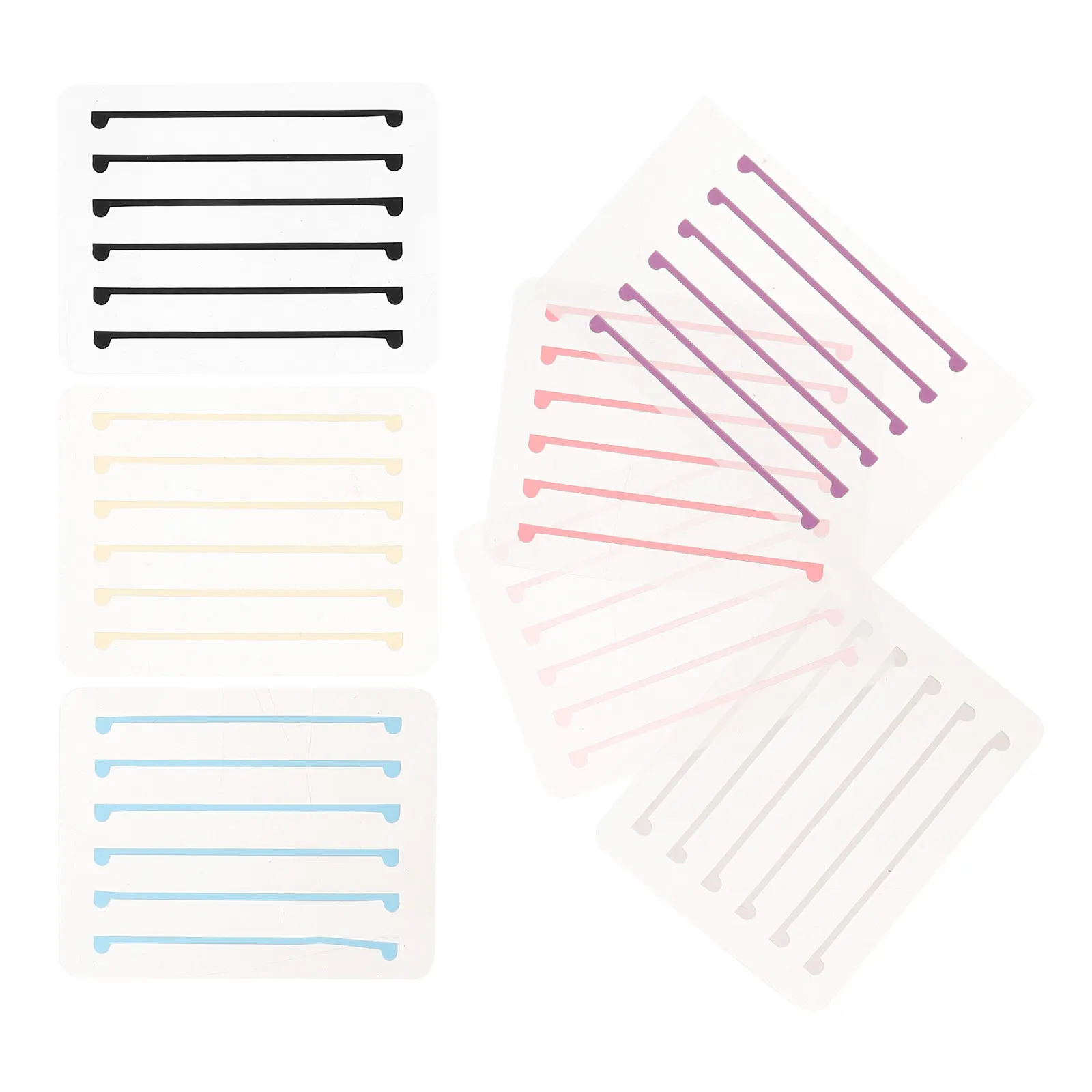 7Sheets Silicone Eyelash Curler Pads Vibrant Color Lash Lift Shields for Eyelash Perming Lifting Safety Comfort Reusable Beauty