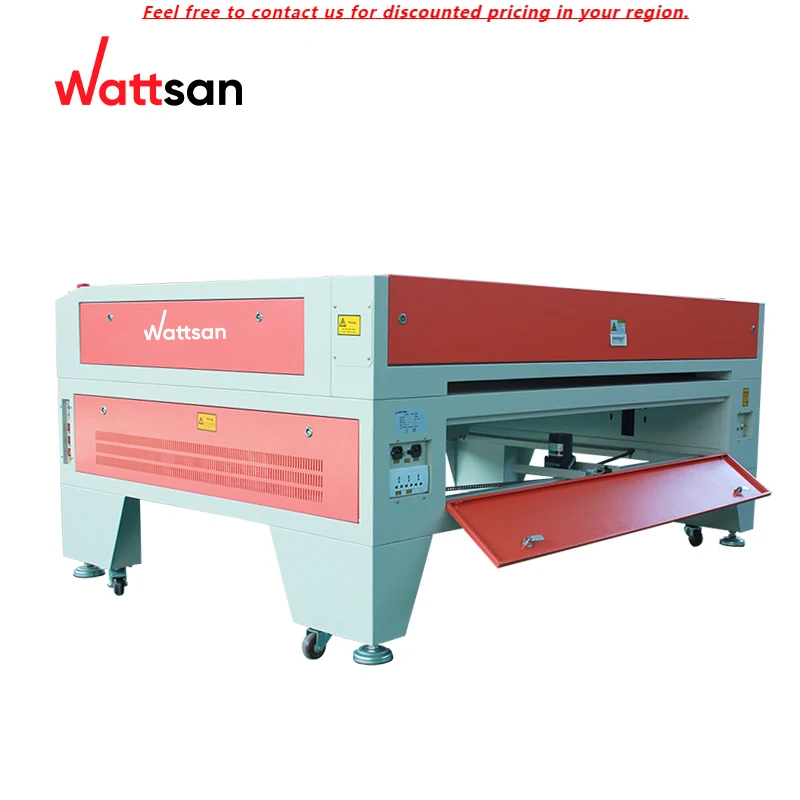 

Wattsan 1610 LT 80w 100w 130w CNC CO2 Laser Engraving Machine For Wood Acrylic Leather Fabric 1600*1000 Mm