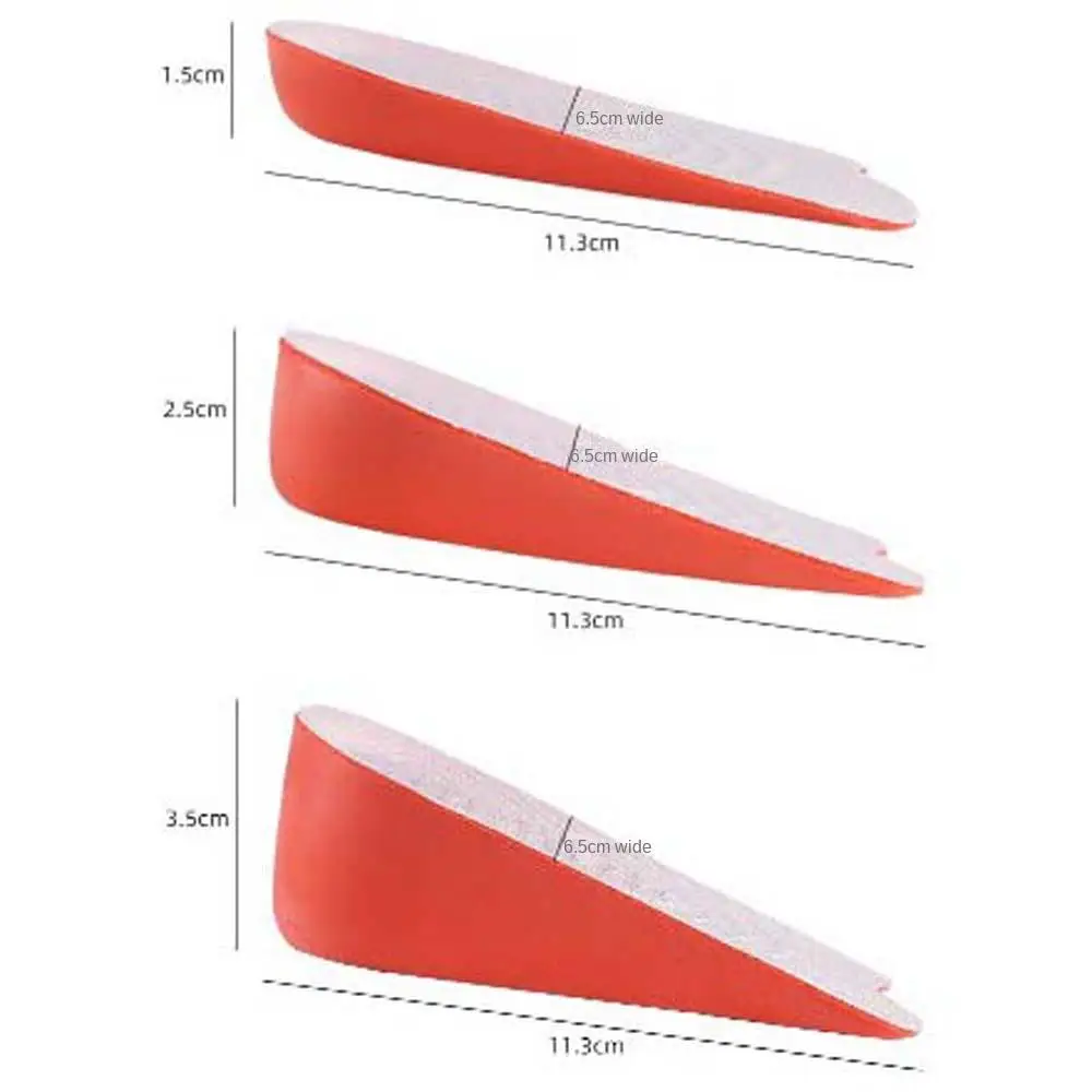 Amortyzująca amortyzacja półpodkładka do butów, wkładki do podnoszenia pięty, zwiększające wysokość wkładki podnoszące do połowy poduszki