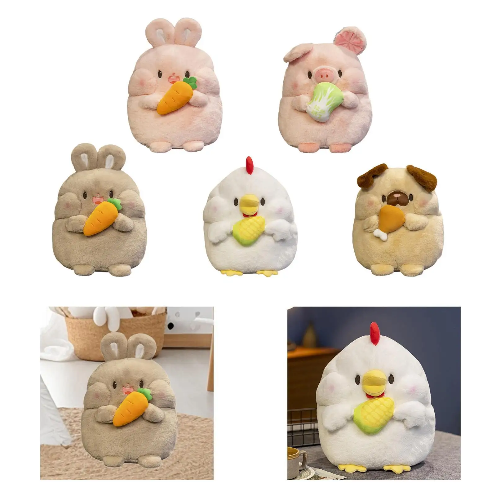 Plush Animal Toy Huggable Simulation Gifts Gift Soft for Table Bedroom Shelf