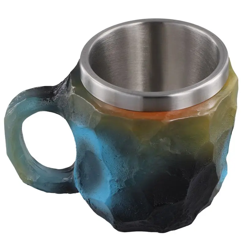 

AEE4-Elegant Luxury Mineral Crystal Coffee Mug,Colorful Crystal Mug Translucent Coffee Mug, For Home Office Coffee Mugs