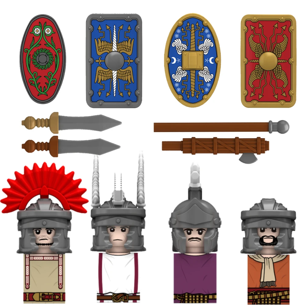 Ancient Rome Gladiator STEM Lernbausatz N818-N821 – Kreatives Konstruktionsspielzeug für Jungen