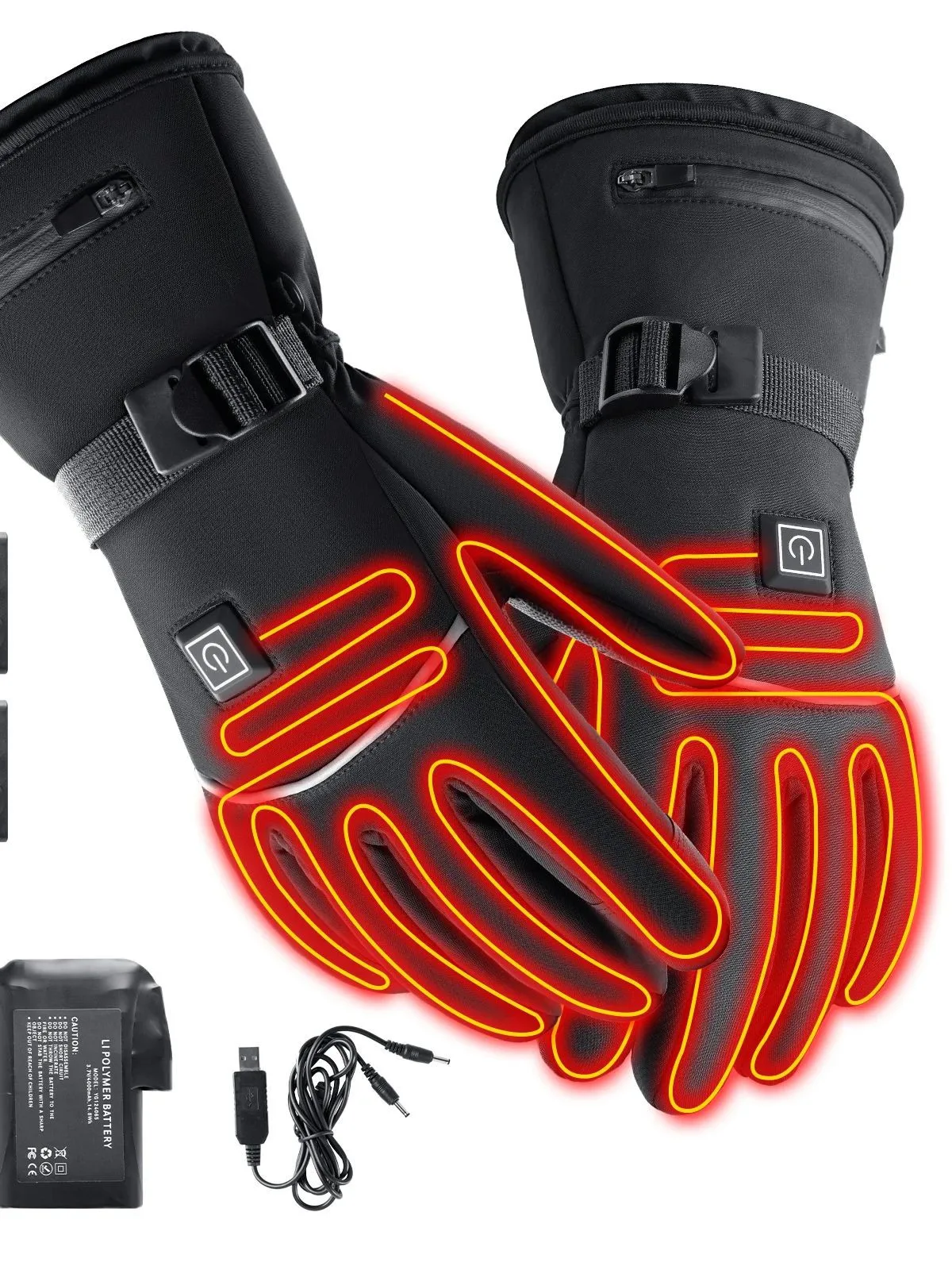 AliExpress Kyncilor Electric Heated Gloves Motorcycle Winter Moto Heated Gloves Warm Waterproof Rechargeable Heating Thermal Gloves For Snowmobile