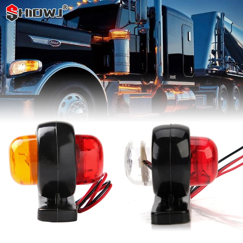 

Габаритные огни для грузовых прицепов, задние габаритные огни, габаритные огни для грузовых автомобилей, тракторов, габаритные огни, парковочные фонари, цвет красный, белый, красный, желтый, 1 шт., 12 В, 24 В