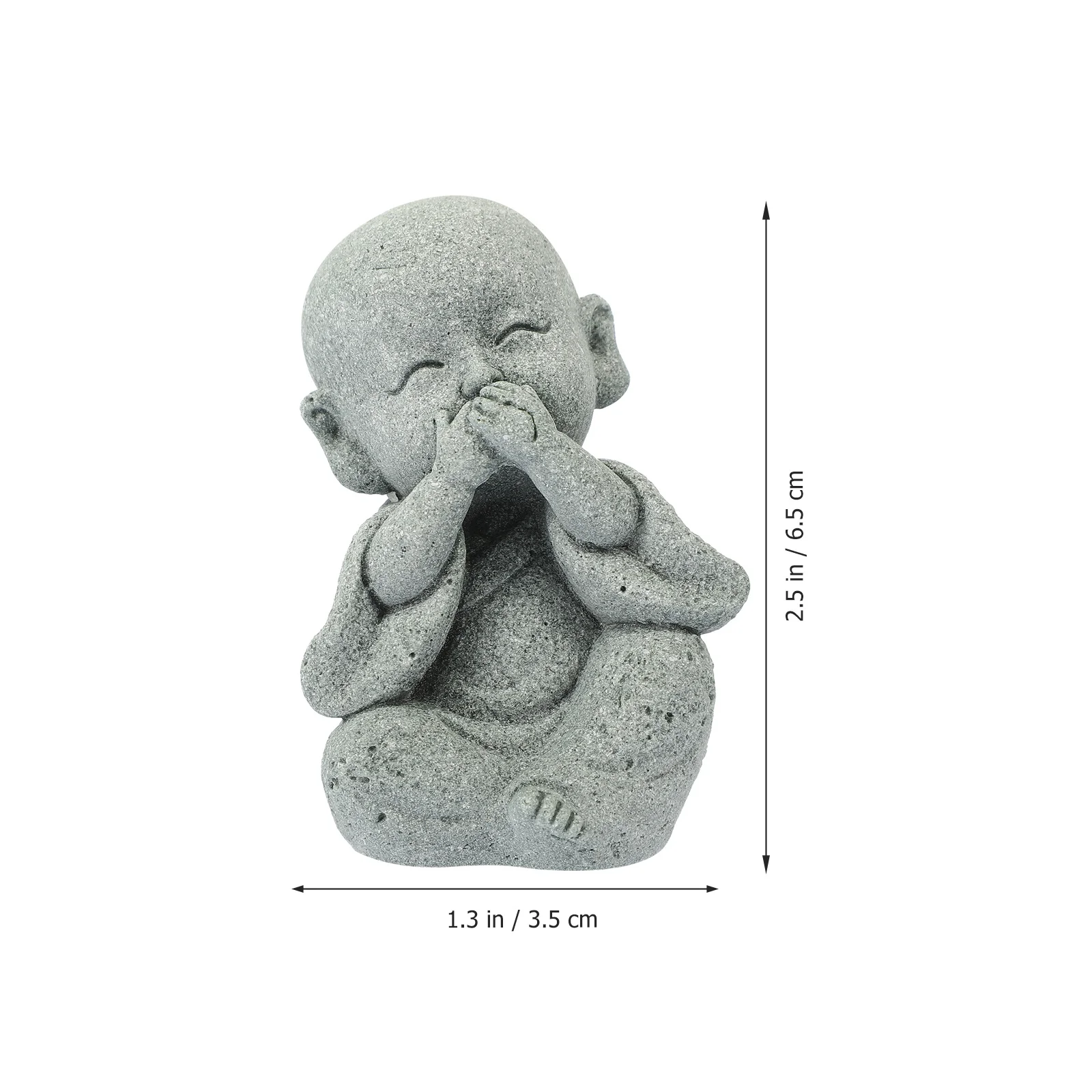 

Decor Buddha Statue Prop Centerpiece Crafts Chinese Style Stone Tabletop Figure Creative Head Designs Sculpture