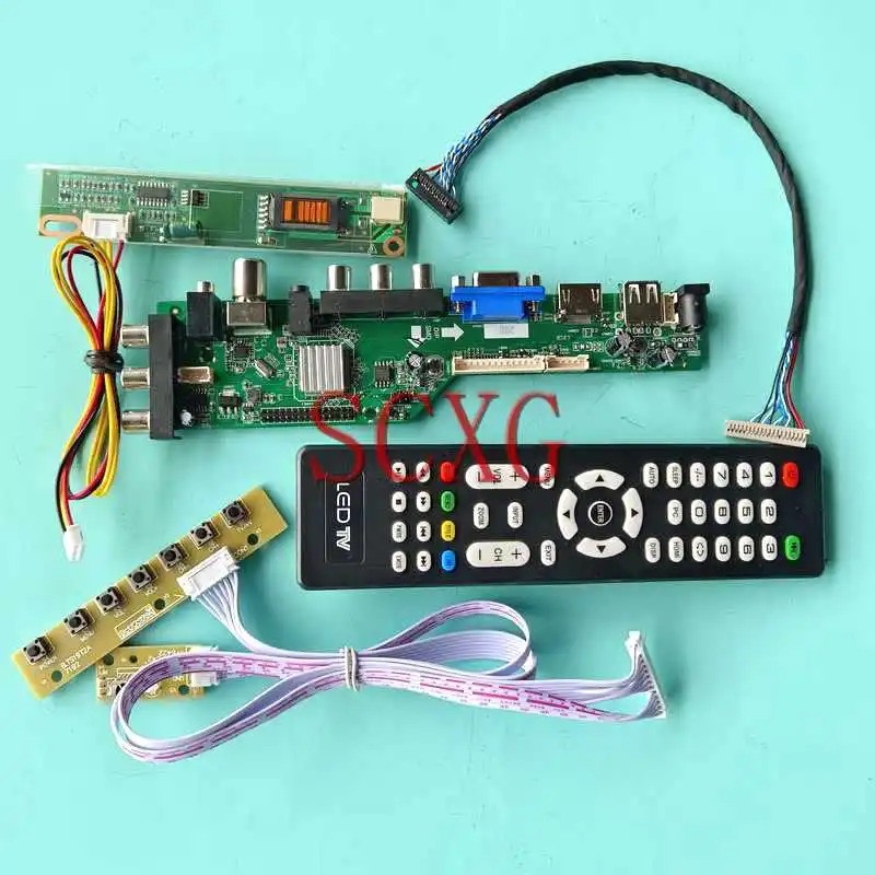 Display DVB Digital Controller Board For B121EW01 B121EW02 1280*800 USB HDMI-Compatible VGA AV RF 12.1