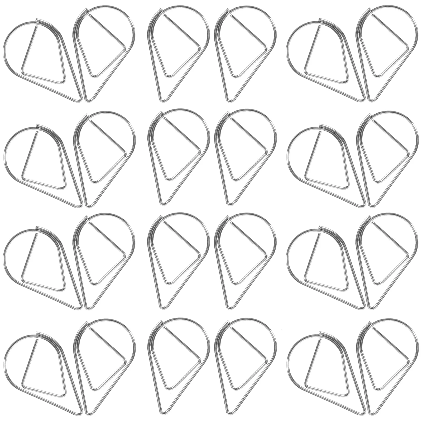 

100 Pcs Metal Water Clips Small Office Document File Crafts Clamp Steel Mini Bookmarks Practical Decorative