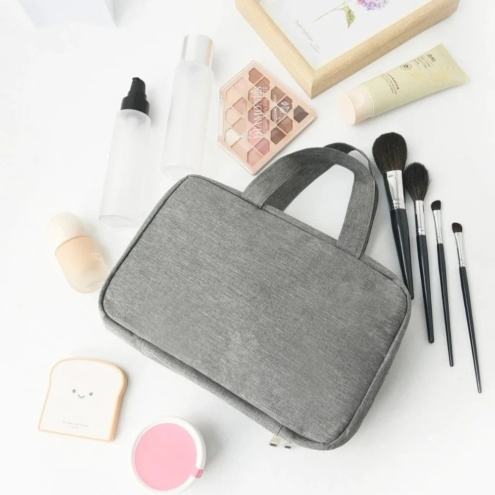 Large Capacity Travel Hanging Wash Bag Wet Dry Separation Multi Compartments 4 Fold Toiletry Bag Waterproof Multi-Pocket