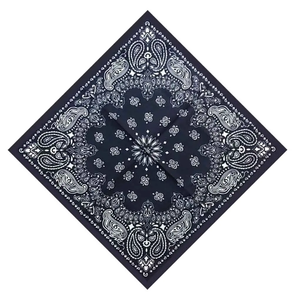 Frauen Baumwolle Paisley Hals Armband Hip Hop Kopf Wickel Schals Bandana Taschentuch quadratischen Schal