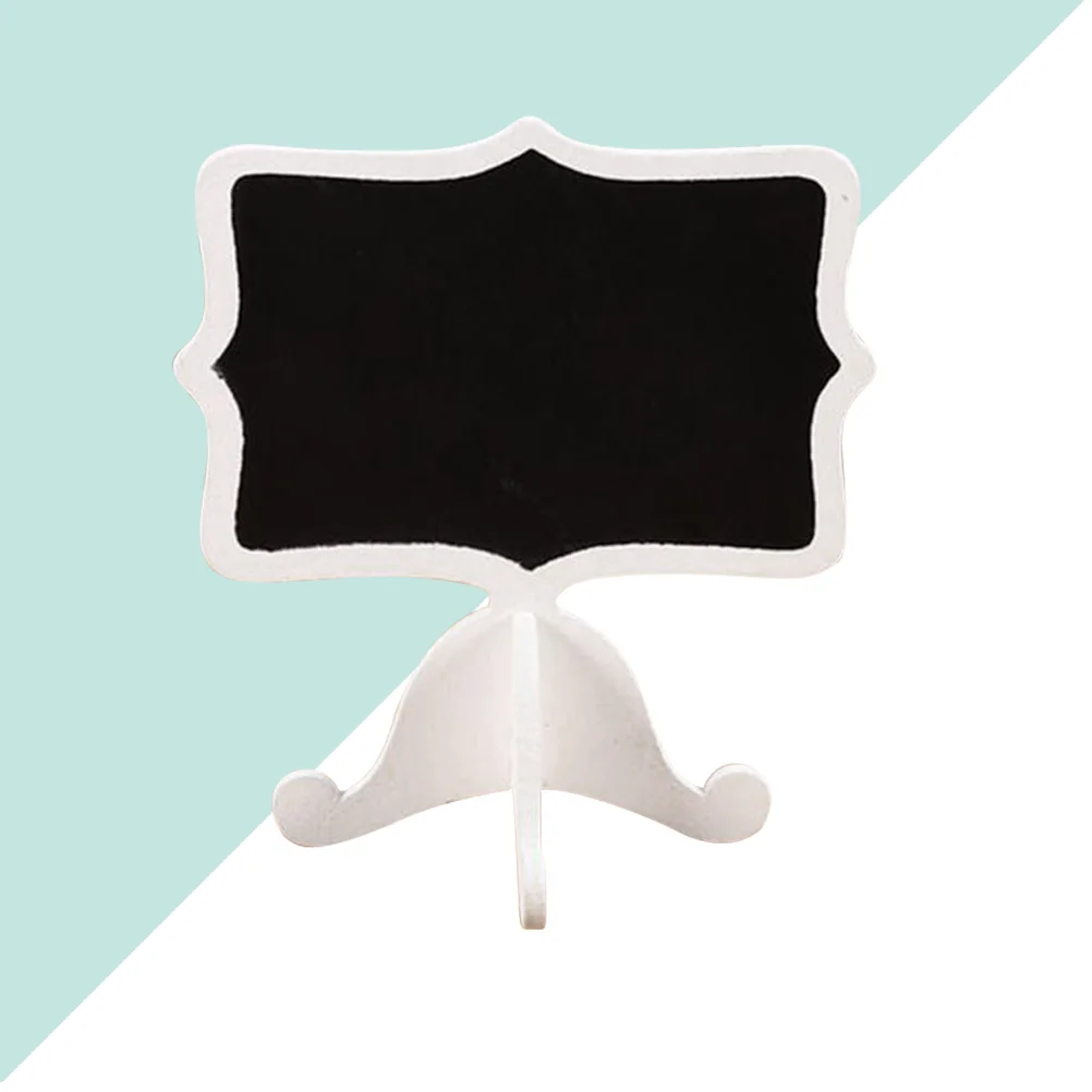 10pcs Mini Chalkboards Signs Wood Decorative Panels Erasable Reusable Message Boards Table Numbers Place Cards Party