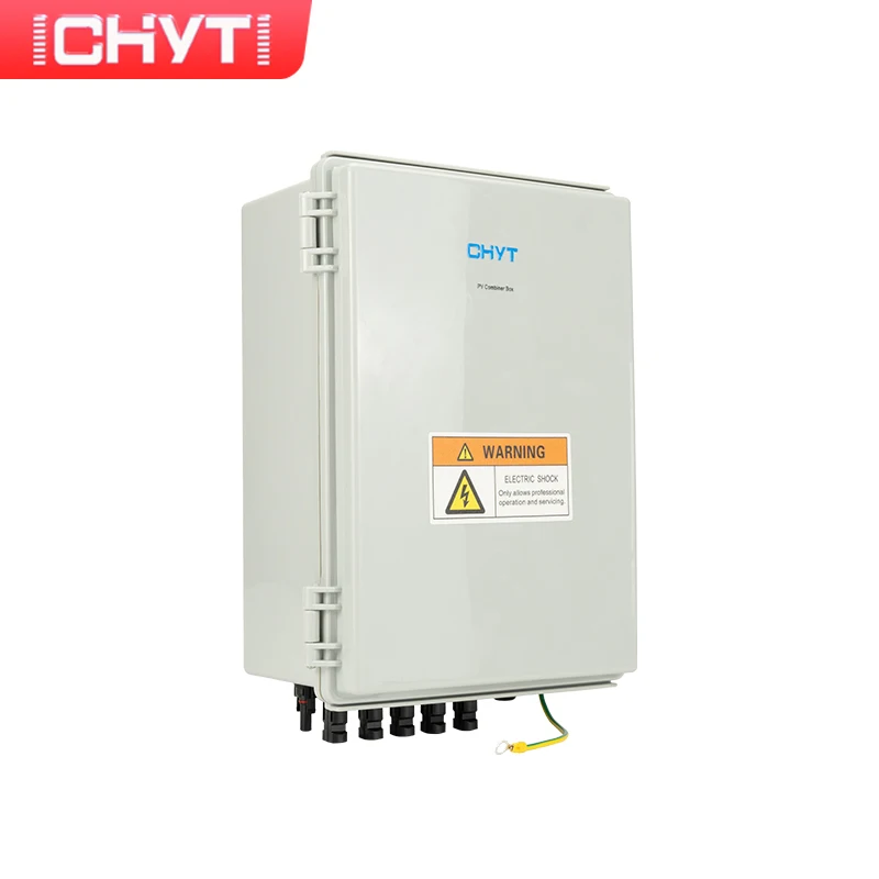 NEW CHYT 5-in-1-out 1000V Solar Surge Lightning Protection IP65 Waterproof PV DC Combiner Box