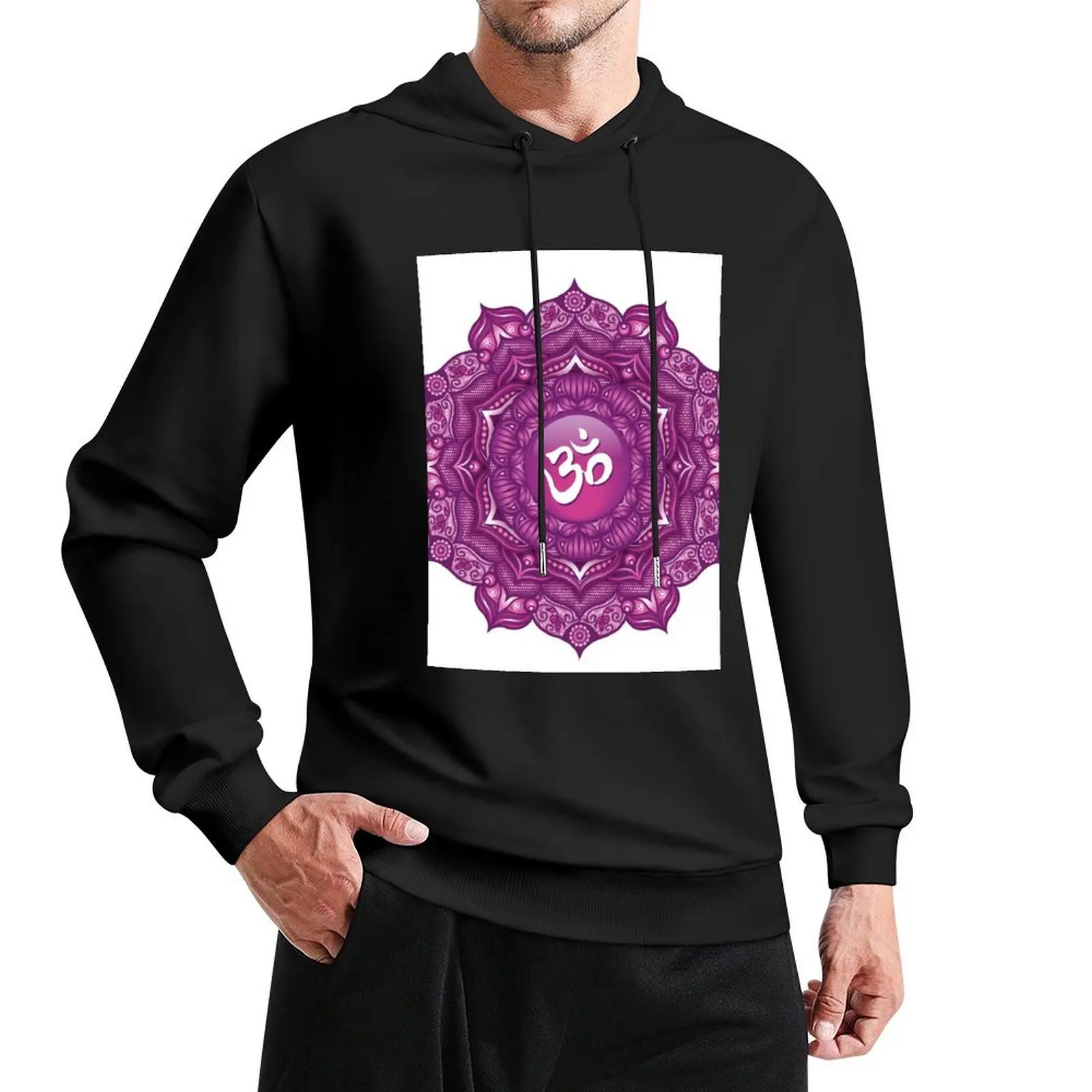 Crown Chakra Mandala - 02 OWBG Pullover Hoodie korean autumn clothes hoodies and sweatshirts new