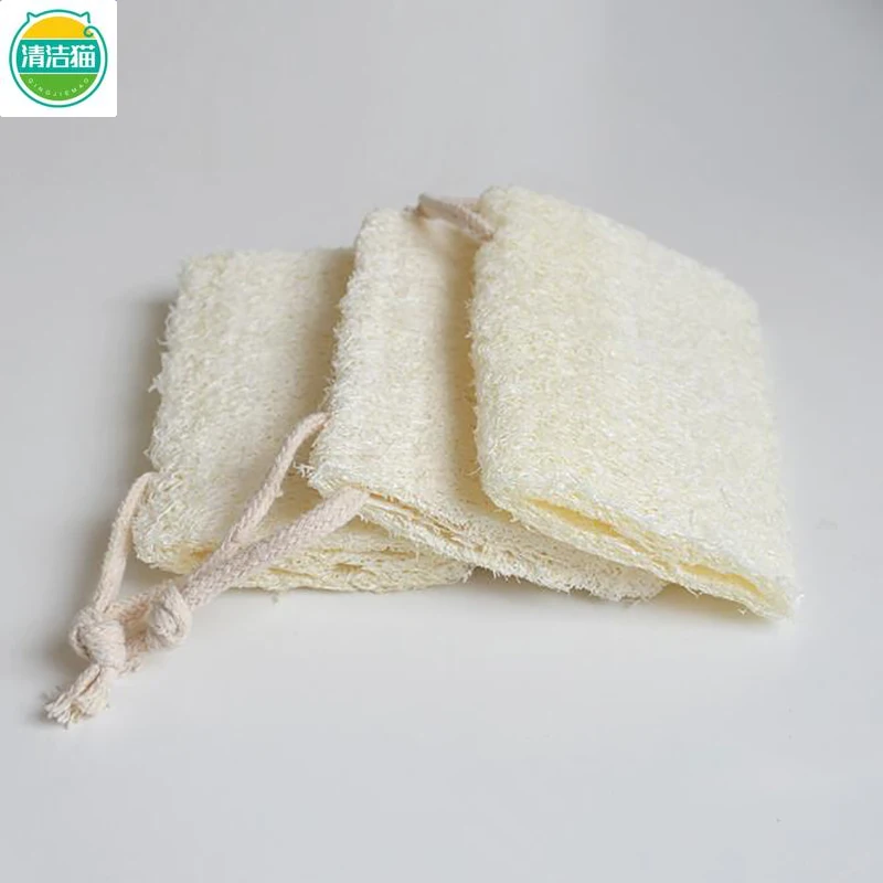 1Pc Natural Loofah Luffa Loofa Bath Body Shower Sponge Kitchen Cleaing Scrubber Scrub Pad Cleaing Scrubber Bathroom Accessories