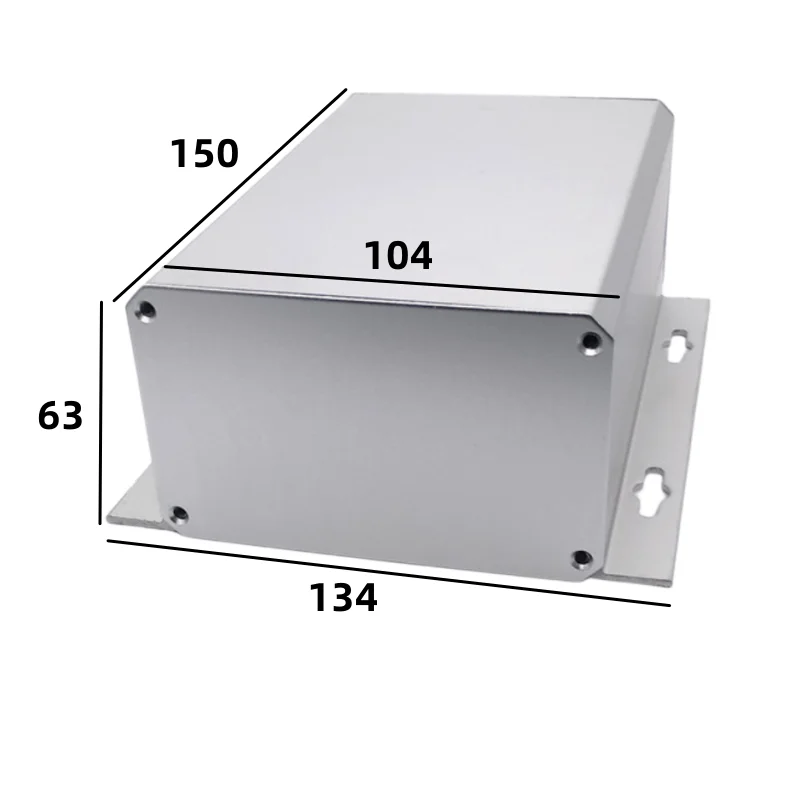 Aluminum alloy  aluminum profile shell split body with ear  battery shell PLC 150x104x63mm